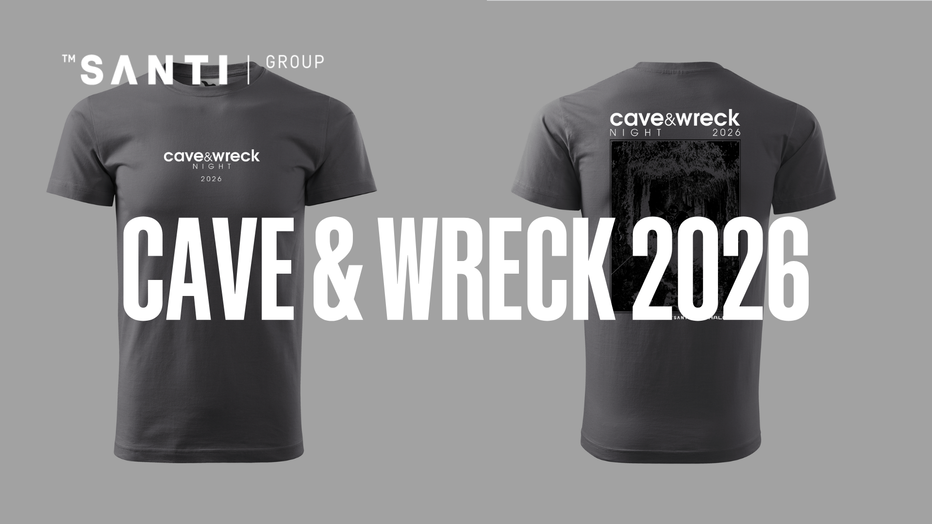 Cave & Wreck Night 2026 t-shirts by Santi